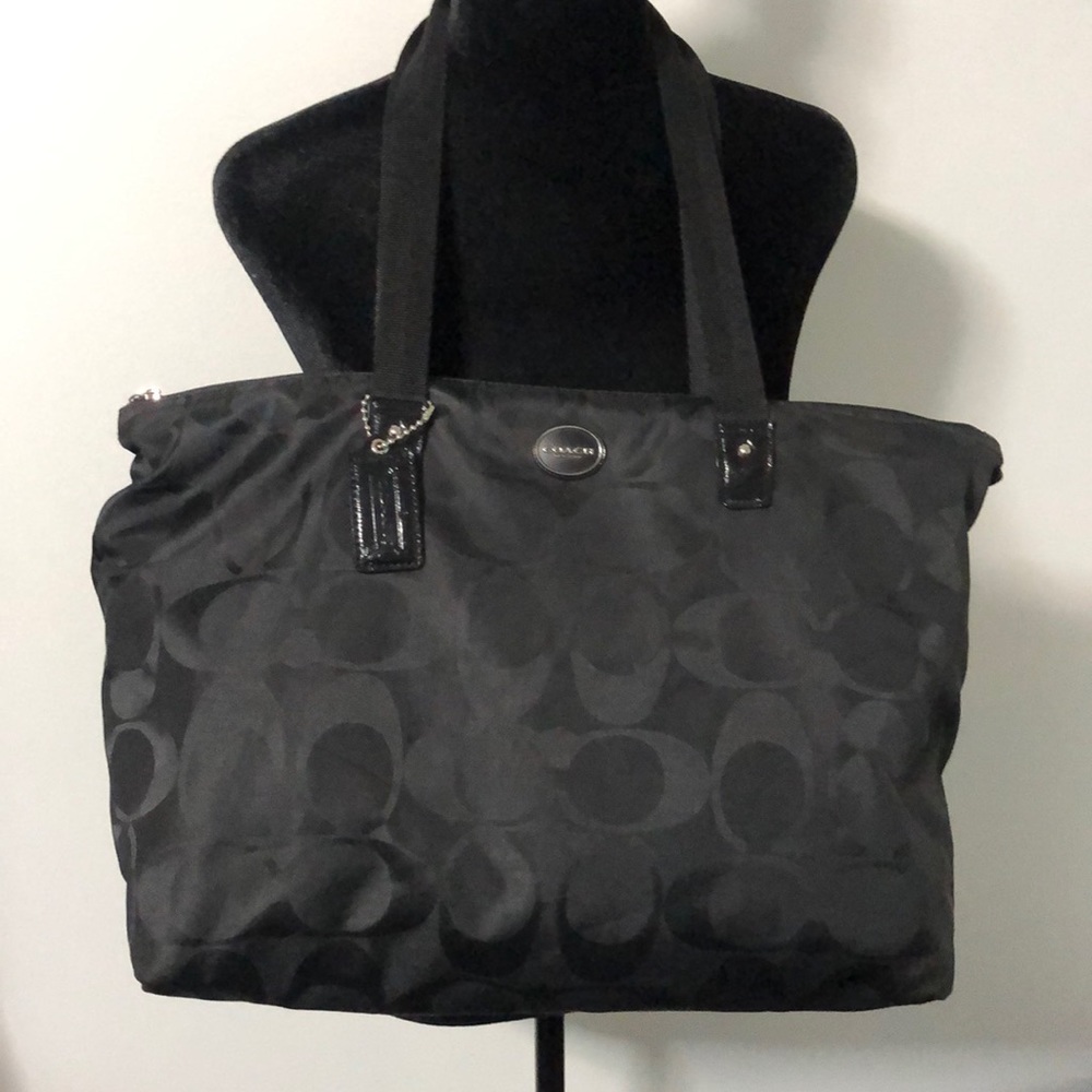 Coach Black Signature Tote Bag - Picture 11 of 15